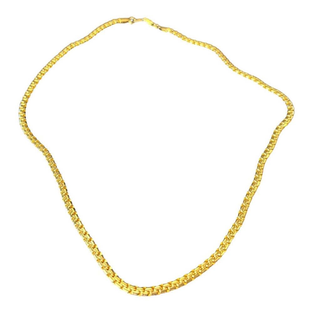 Men’s 316L Gold-Tone Stainless Steel Box Chain Durable Hypoallergenic J15